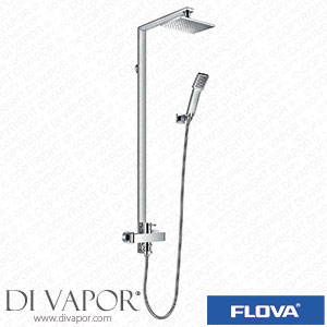 Flova ESMSHVRR Essence Manual Exposed Shower Column with Hand Shower Set Over Head Shower Spare Parts