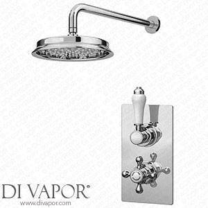 Victorian Plumbing Thames Traditional Shower Package with Concealed Valve + 8 AirTec Head - ESV21-PK - Spare Parts