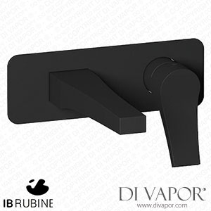 IB Rubinetti ETW206NP Twitter Wall Mounted Washbasin Mixer Complete with Drain Spare Parts