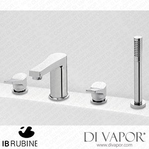 IB Rubinetti ETW314SR Twitter Exposed Parts for Manual Wall Mixer with Three Ways Diverter and Shower Kit Spare Parts