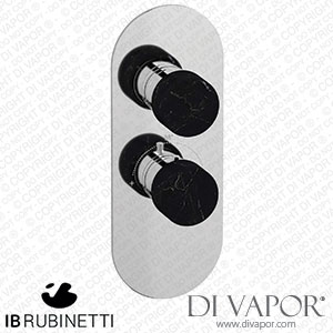 IB Rubinetti EUA112CCNMR_2 Aqua - 1 Way Thermostatic Shower Spare Parts