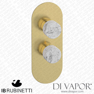 IB Rubinetti EUA112ISNMR_1 Aqua - 1 Way Thermostatic Shower Spare Parts