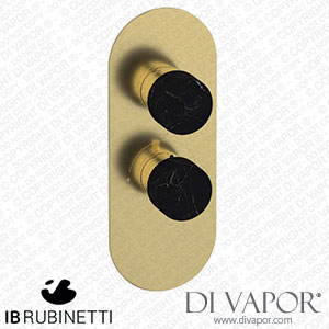 IB Rubinetti EUA112ISNMR_2 Aqua - 1 Way Thermostatic Shower Spare Parts