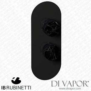 IB Rubinetti EUA112NPNMR_2 Aqua - 1 Way Thermostatic Shower Spare Parts