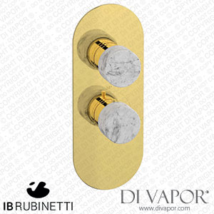 IB Rubinetti EUA112OONMR_1 Aqua - 1 Way Thermostatic Shower Spare Parts