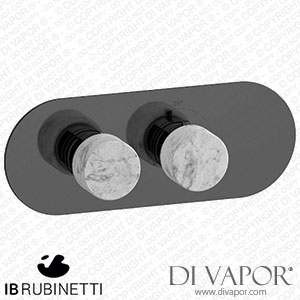 IB Rubinetti EUA122CFNMR_1 Aqua - 1 Way Thermostatic Shower Spare Parts