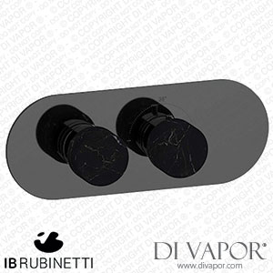 IB Rubinetti EUA122CFNMR_2 Aqua - 1 Way Thermostatic Shower Spare Parts