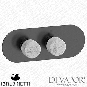 IB Rubinetti EUA122CSNMR_1 Aqua - 1 Way Thermostatic Shower Spare Parts