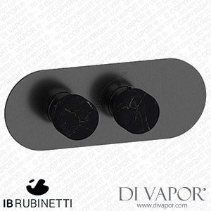 IB Rubinetti EUA122CSNMR_2 Aqua - 1 Way Thermostatic Shower Spare Parts