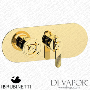IB Rubinetti EUA122IINB1 Aqua - 1 Way Thermostatic Shower Spare Parts