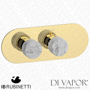 IB Rubinetti EUA122IINMR_1 Aqua - 1 Way Thermostatic Shower Spare Parts