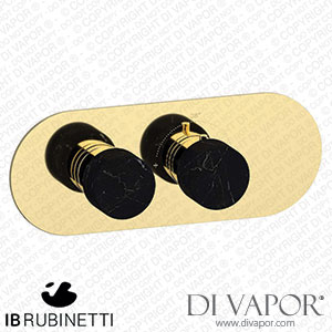 IB Rubinetti EUA122IINMR_2 Aqua - 1 Way Thermostatic Shower Spare Parts