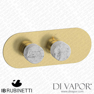 IB Rubinetti EUA122ISNMR_1 Aqua - 1 Way Thermostatic Shower Spare Parts