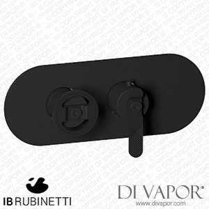 IB Rubinetti EUA122NPNB1 Aqua - 1 Way Thermostatic Shower Spare Parts