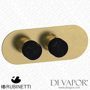 IB Rubinetti EUA122ONNMR_2 Aqua - 1 Way Thermostatic Shower Spare Parts