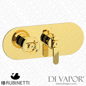 IB Rubinetti EUA122OONB1 Aqua - 1 Way Thermostatic Shower Spare Parts
