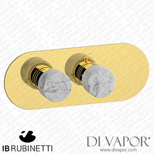 IB Rubinetti EUA122OONMR_1 Aqua - 1 Way Thermostatic Shower Spare Parts