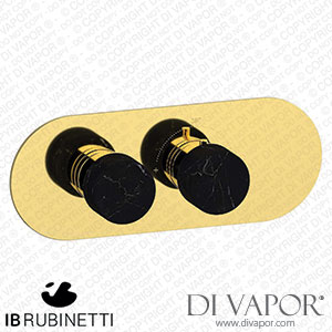 IB Rubinetti EUA122OONMR_2 Aqua - 1 Way Thermostatic Shower Spare Parts