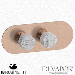 IB Rubinetti EUA122SRNMR_1 Aqua - 1 Way Thermostatic Shower Spare Parts