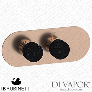 IB Rubinetti EUA122SRNMR_2 Aqua - 1 Way Thermostatic Shower Spare Parts