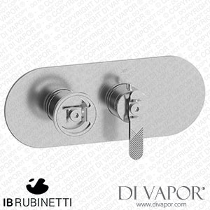 IB Rubinetti EUA122SSNB1 Aqua - 1 Way Thermostatic Shower Spare Parts