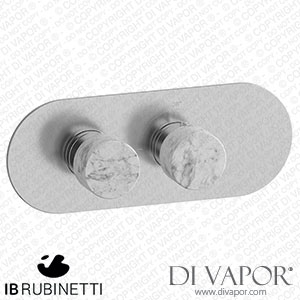 IB Rubinetti EUA122SSNMR_1 Aqua - 1 Way Thermostatic Shower Spare Parts