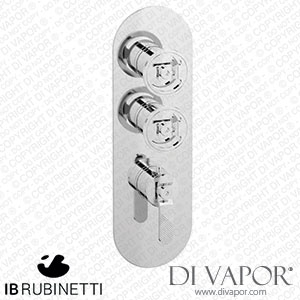 IB Rubinetti EUA212CCNB1 Aqua - 2 Ways Thermostatic Shower Spare Parts