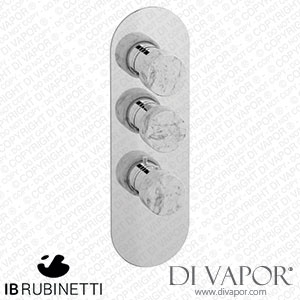 IB Rubinetti EUA212CCNMR_1 Aqua - 2 Ways Thermostatic Shower Spare Parts