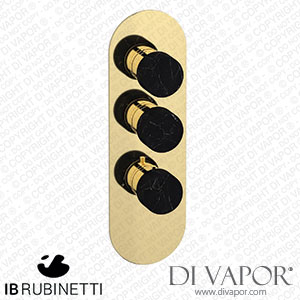 IB Rubinetti EUA212IINMR_2 Aqua - 2 Ways Thermostatic Shower Spare Parts