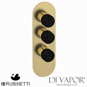 IB Rubinetti EUA212ISNMR_2 Aqua - 2 Ways Thermostatic Shower Spare Parts