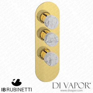 IB Rubinetti EUA212OONMR_1 Aqua - 2 Ways Thermostatic Shower Spare Parts