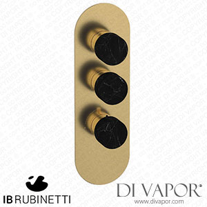 IB Rubinetti EUA212OSNMR_2 Aqua - 2 Ways Thermostatic Shower Spare Parts
