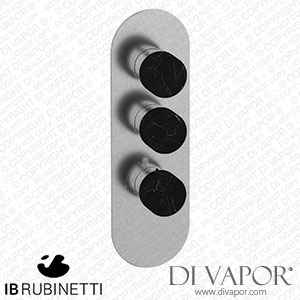 IB Rubinetti EUA212SSNMR_2 Aqua - 2 Ways Thermostatic Shower Spare Parts
