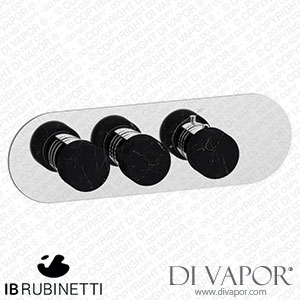 IB Rubinetti EUA222CCNMR_2 Aqua - 2 Ways Thermostatic Shower Spare Parts