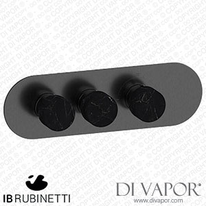 IB Rubinetti EUA222CSNMR_2 Aqua - 2 Ways Thermostatic Shower Spare Parts