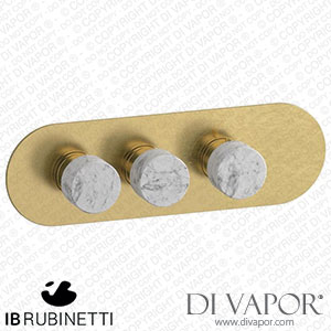 IB Rubinetti EUA222ONNMR_1 Aqua - 2 Ways Thermostatic Shower Spare Parts