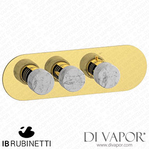 IB Rubinetti EUA222OONMR_1 Aqua - 2 Ways Thermostatic Shower Spare Parts