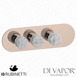 IB Rubinetti EUA222RSNMR_1 Aqua - 2 Ways Thermostatic Shower Spare Parts