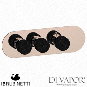 IB Rubinetti EUA222RSNMR_2 Aqua - 2 Ways Thermostatic Shower Spare Parts