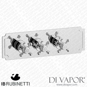 IB Rubinetti EUA225CCNHR Aqua - 2 Ways Thermostatic Shower Spare Parts