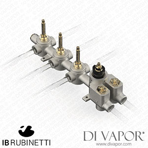 IB Rubinetti EUA311CFNMR_2 Aqua - 3 Ways Thermostatic Shower Spare Parts