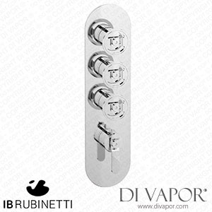 IB Rubinetti EUA312CCNB1 Aqua - 3 Ways Thermostatic Shower Spare Parts