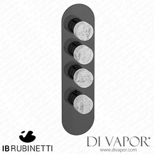 IB Rubinetti EUA312CFNMR_1 Aqua - 3 Ways Thermostatic Shower Spare Parts