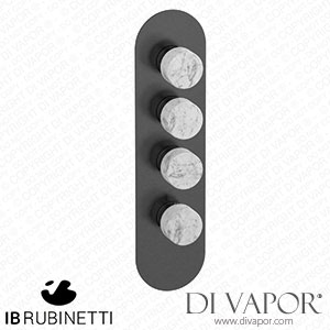 IB Rubinetti EUA312CSNMR_1 Aqua - 3 Ways Thermostatic Shower Spare Parts