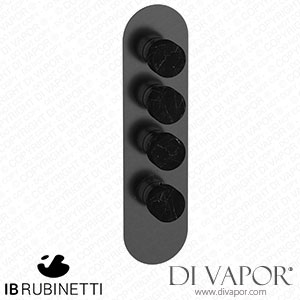 IB Rubinetti EUA312CSNMR_2 Aqua - 3 Ways Thermostatic Shower Spare Parts