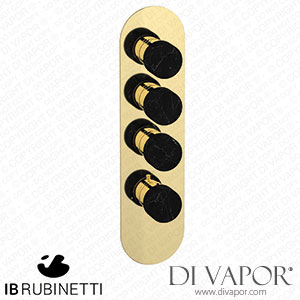 IB Rubinetti EUA312IINMR_2 Aqua - 3 Ways Thermostatic Shower Spare Parts