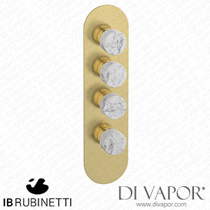 IB Rubinetti EUA312ISNMR_1 Aqua - 3 Ways Thermostatic Shower Spare Parts