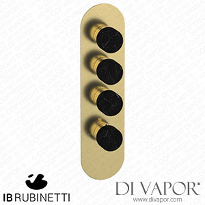 IB Rubinetti EUA312ISNMR_2 Aqua - 3 Ways Thermostatic Shower Spare Parts