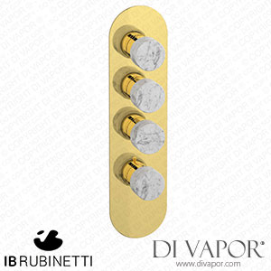 IB Rubinetti EUA312OONMR_1 Aqua - 3 Ways Thermostatic Shower Spare Parts