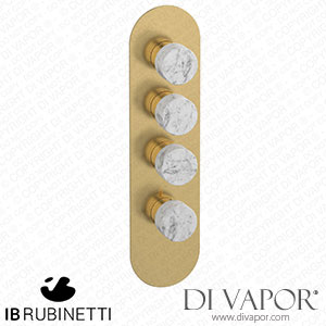 IB Rubinetti EUA312OSNMR_1 Aqua - 3 Ways Thermostatic Shower Spare Parts